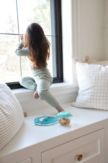 Imagine Recipient hrană bebe cu capac, Melii, model Rechin