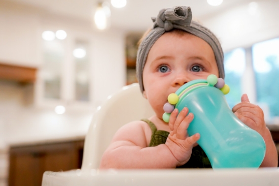 Imagine Cană cu pai Abacus 340 ml, Melii, albastru