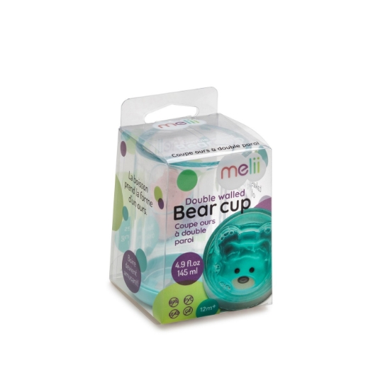 Imagine PAHAR COPII DESIGN INTERIOR URS, 145 ML, MELII, ALBASTRU