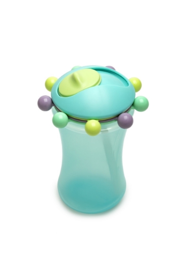 Imagine Set 2 căni cu pai Abacus, Melii, albastru & verde