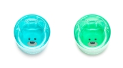 Imagine SET 2 PAHARE COPII DESIGN INTERIOR URS, MELII, ALBASTRU&VERDE
