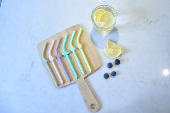 Imagine Set 6 buc paie silicon reutilizabile model animale Melii