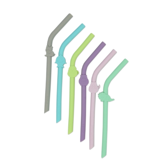 Imagine Set 6 buc paie silicon reutilizabile model animale Melii