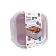Imagine RECIPIENT STICLA 740ML CU HUSA ANTIDERAPANTA SILICON MELII ROZ