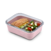 Imagine RECIPIENT STICLA 740ML CU HUSA ANTIDERAPANTA SILICON MELII ROZ