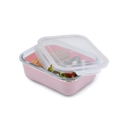 Imagine RECIPIENT STICLA 740ML CU HUSA ANTIDERAPANTA SILICON MELII ROZ