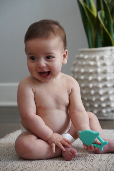 Imagine Set 2 jucării dentiție silicon Melii model dino + rechin