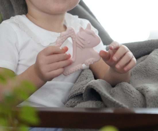 Imagine Set 2 jucării dentiție silicon Melii model unicorn + pisică