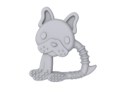 Imagine SET 2 JUCARII DENTITIE SILICON MELII MODEL BULLDOG + PISICA