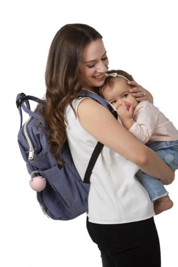 Imagine Suport pentru depozitare suzetă Melii, Biluță Pink & Grey