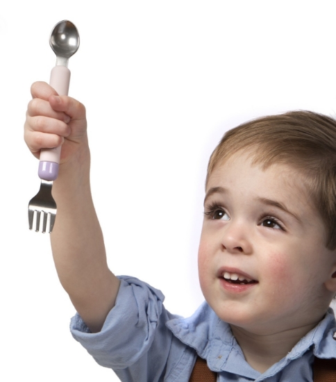 Imagine Set linguriță-furculiță, Melii, Pink&Purple