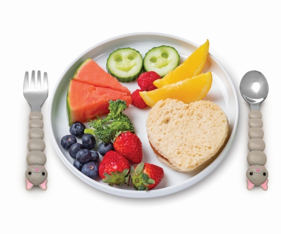 Imagine Set 4 tacâmuri colorate, Melii, model Pisică & Bulldog