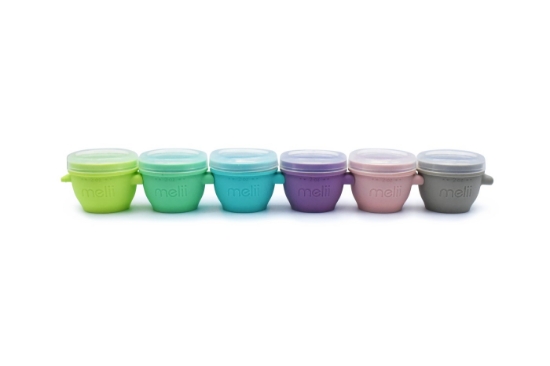 Imagine SET 6 RECIPIENTE SILICON SNAP&GO, MELII, 59 ML