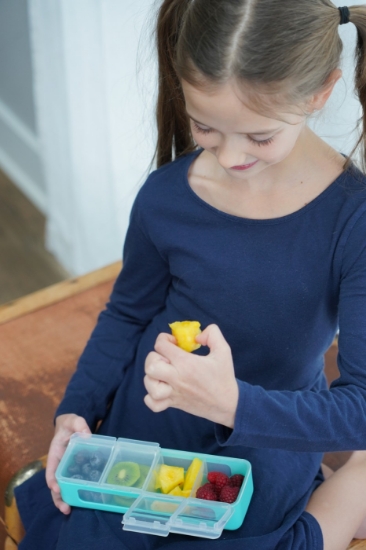 Imagine Cutie snack cu 4 compartimente, Melii, Blue