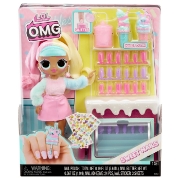 Imagine L.O.L. SURPRISE! OMG SWEET NAILS CANDYLICIOUS SPRINKLES SHOP SET PAPUSA CU ACCESORII