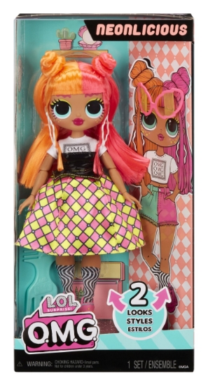 Imagine L.O.L. SURPRISE! OMG NEONLICIOUS PAPUSA FASHIONISTA CU ACCESORII