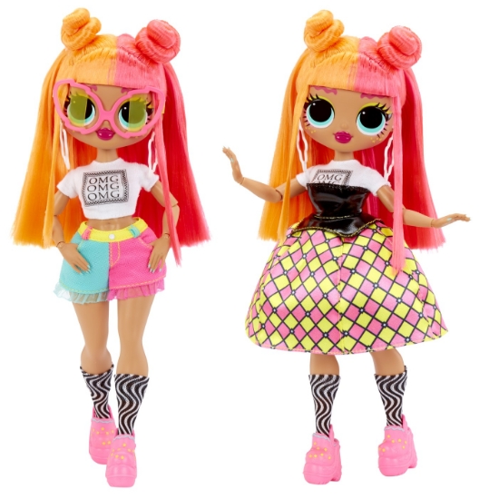 Imagine L.O.L. SURPRISE! OMG NEONLICIOUS PAPUSA FASHIONISTA CU ACCESORII