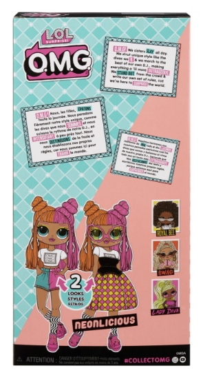 Imagine L.O.L. SURPRISE! OMG NEONLICIOUS PAPUSA FASHIONISTA CU ACCESORII