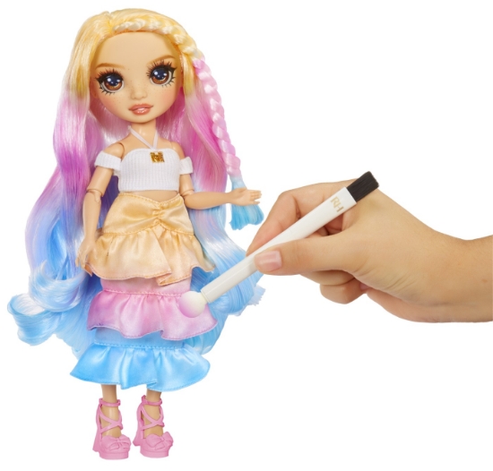 Imagine RAINBOW HIGH WATERCOLOR CREATE PAPUSA OCHI CAPRUI