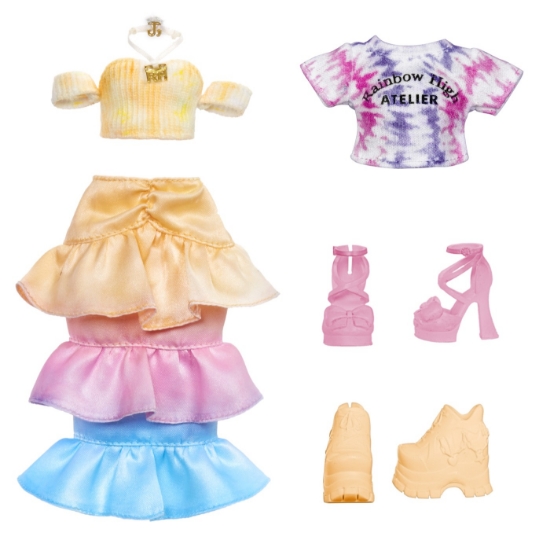 Imagine RAINBOW HIGH WATERCOLOR CREATE PAPUSA OCHI CAPRUI