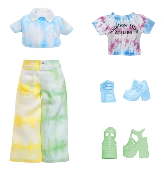 Imagine RAINBOW HIGH WATERCOLOR CREATE PAPUSA OCHI VERZI