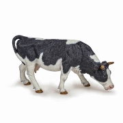 Imagine PAPO FIGURINA VACA ALB CU NEGRU