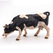 Imagine PAPO FIGURINA VACA ALB CU NEGRU
