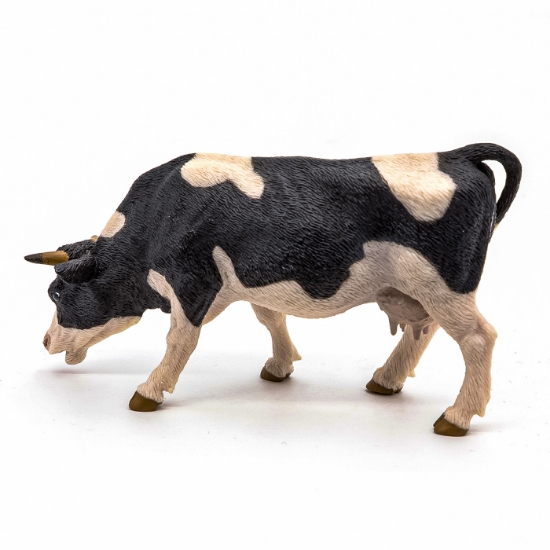 Imagine PAPO FIGURINA VACA ALB CU NEGRU