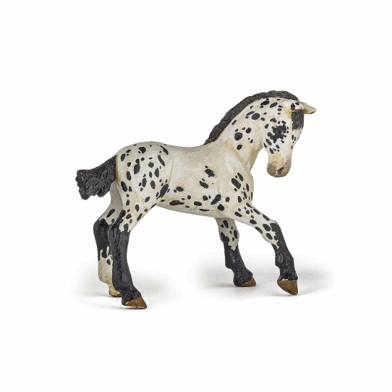 Imagine PAPO FIGURINA MANZ APPALOOSA NEGRU