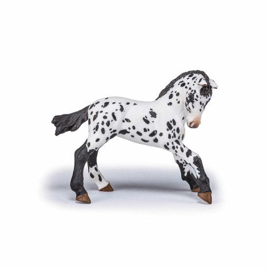 Imagine PAPO FIGURINA MANZ APPALOOSA NEGRU