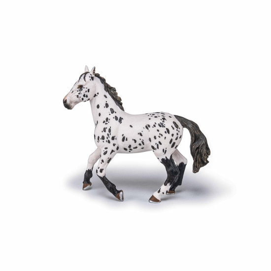 Imagine PAPO FIGURINA IAPA APPALOOSA NEAGRA