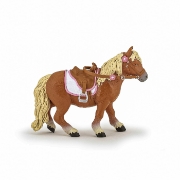 Imagine PAPO FIGURINA PONEI SHETLAND CU SA