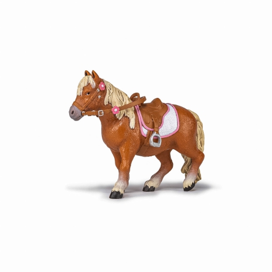 Imagine PAPO FIGURINA PONEI SHETLAND CU SA