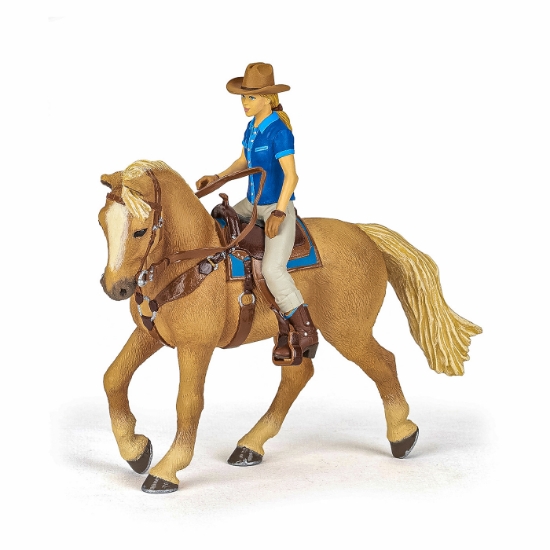 Imagine PAPO FIGURINA SET COWGIRL (VACARITA) PE CAL USA