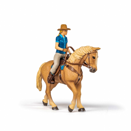 Imagine PAPO FIGURINA SET COWGIRL (VACARITA) PE CAL USA