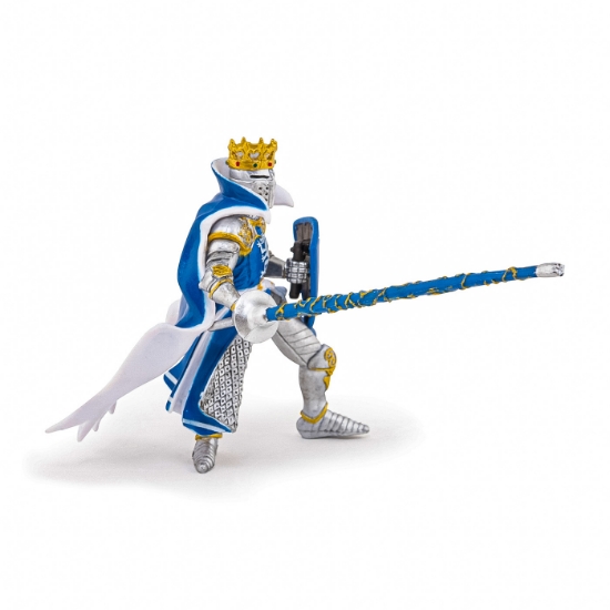 Imagine PAPO FIGURINA REGE CU BLAZON DRAGON albastru