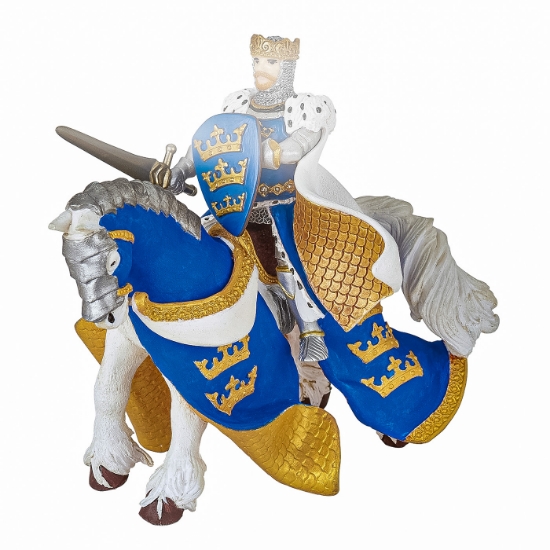 Imagine PAPO FIGURINA CALUL REGELUI ARTHUR ALBASTRU