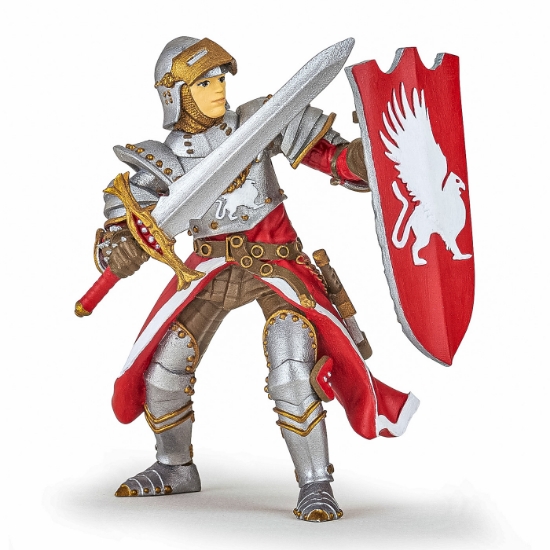 Imagine PAPO FIGURINA CAVALER MEDIEVAL GRIFON