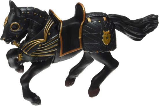 Imagine PAPO FIGURINA CAL NEGRU IN ARMURA