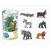 Imagine PAPO FIGURINA SET 6 MINI ANIMALE SALBATICE