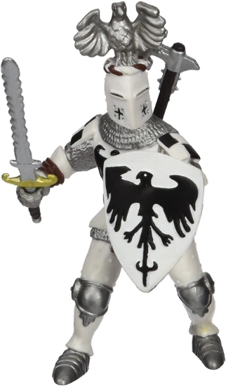 Imagine PAPO FIGURINA CAVALER CU PENE ALB