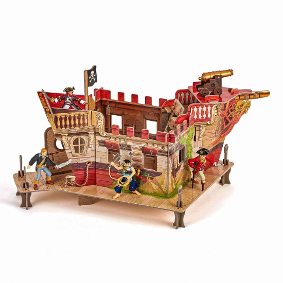Imagine PAPO FIGURINA PUZZLE 3D CORABIE PIRATI