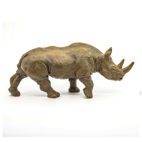 Imagine PAPO FIGURINA RINOCER NEGRU