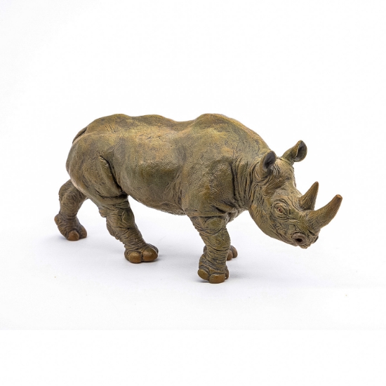 Imagine PAPO FIGURINA RINOCER NEGRU