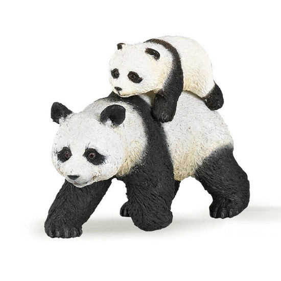 Imagine PAPO FIGURINA URSULET PANDA CU PUI
