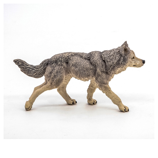 Imagine PAPO FIGURINA LUP GRI