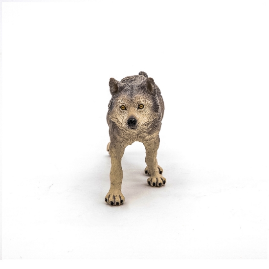 Imagine PAPO FIGURINA LUP GRI