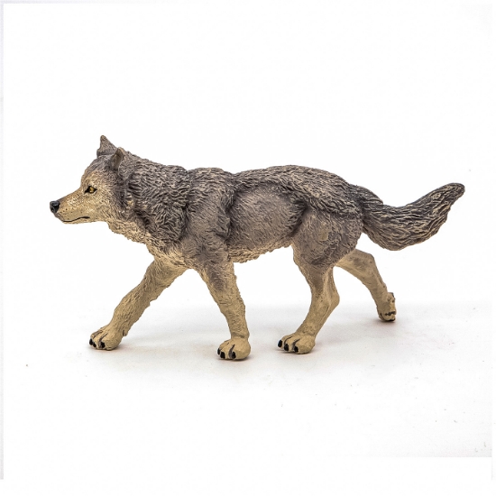 Imagine PAPO FIGURINA LUP GRI