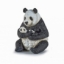 Imagine PAPO FIGURINA URS PANDA SEZAND CU PUI IN BRATE