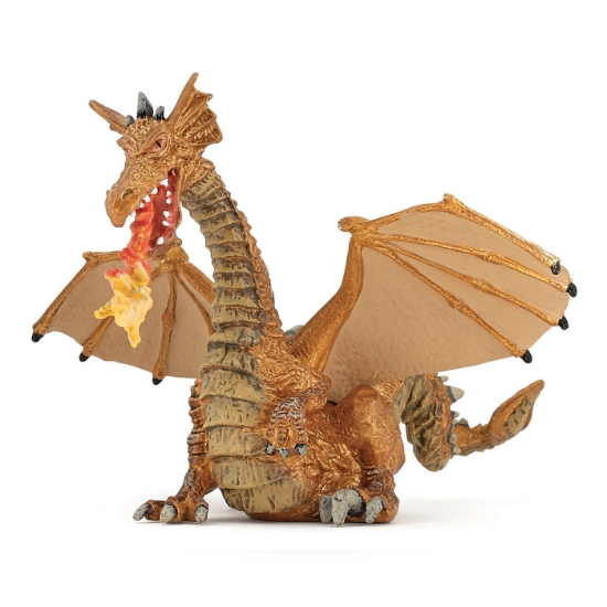 Imagine PAPO FIGURINA DRAGON AURIU INARIPAT CU FLACARA